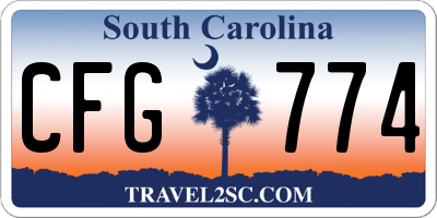 SC license plate CFG774