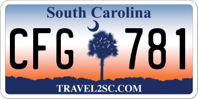 SC license plate CFG781
