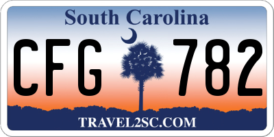 SC license plate CFG782
