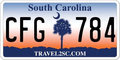 SC license plate CFG784