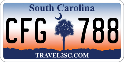 SC license plate CFG788