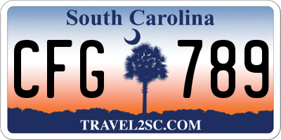 SC license plate CFG789