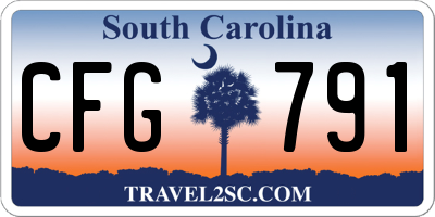 SC license plate CFG791