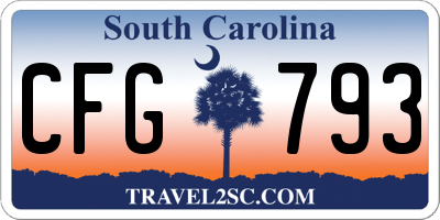 SC license plate CFG793