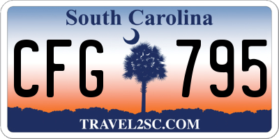SC license plate CFG795