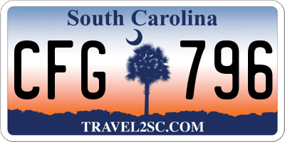 SC license plate CFG796