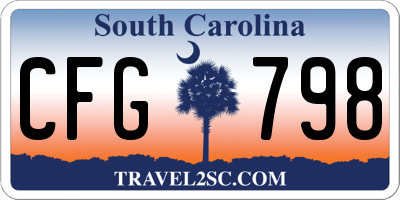 SC license plate CFG798