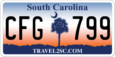SC license plate CFG799