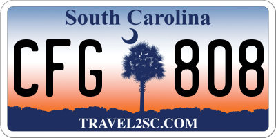SC license plate CFG808