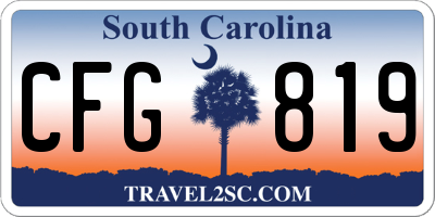 SC license plate CFG819