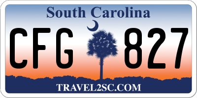 SC license plate CFG827