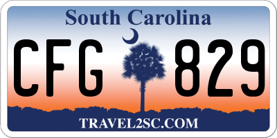 SC license plate CFG829