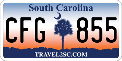 SC license plate CFG855