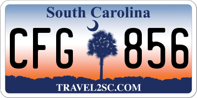SC license plate CFG856