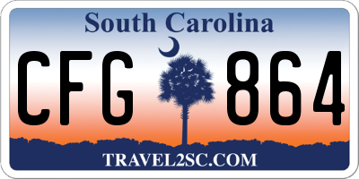 SC license plate CFG864