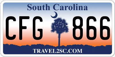 SC license plate CFG866