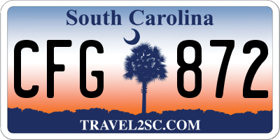 SC license plate CFG872