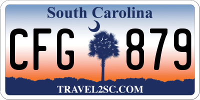 SC license plate CFG879