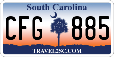 SC license plate CFG885