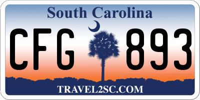 SC license plate CFG893