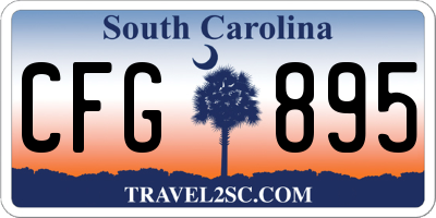 SC license plate CFG895