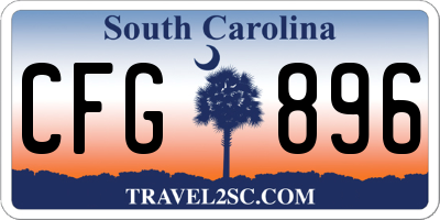 SC license plate CFG896