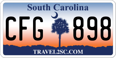 SC license plate CFG898