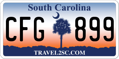 SC license plate CFG899