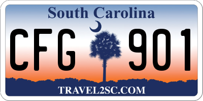SC license plate CFG901