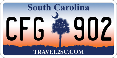SC license plate CFG902