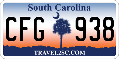SC license plate CFG938
