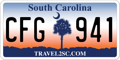 SC license plate CFG941
