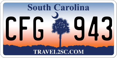 SC license plate CFG943