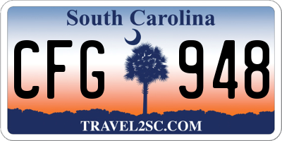 SC license plate CFG948