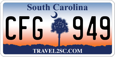 SC license plate CFG949