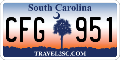 SC license plate CFG951