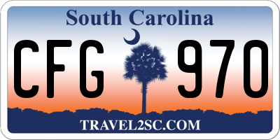 SC license plate CFG970