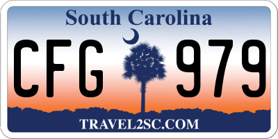 SC license plate CFG979