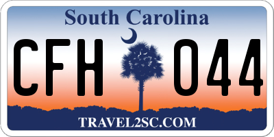 SC license plate CFH044