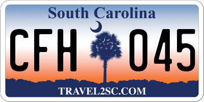 SC license plate CFH045