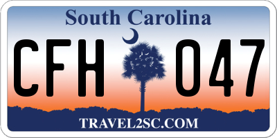 SC license plate CFH047