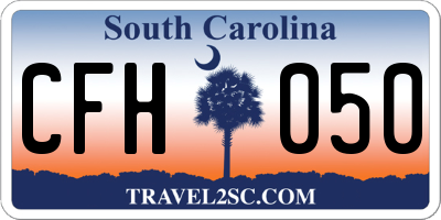SC license plate CFH050