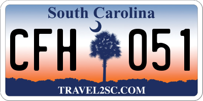 SC license plate CFH051