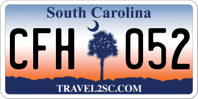 SC license plate CFH052