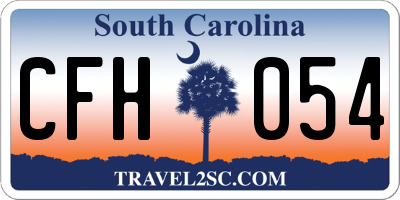 SC license plate CFH054