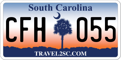 SC license plate CFH055