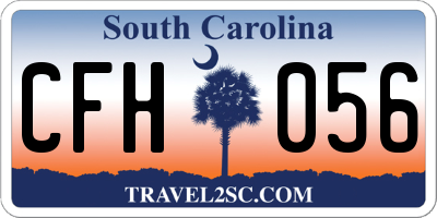 SC license plate CFH056