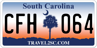 SC license plate CFH064