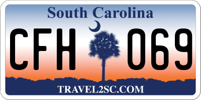 SC license plate CFH069