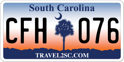 SC license plate CFH076